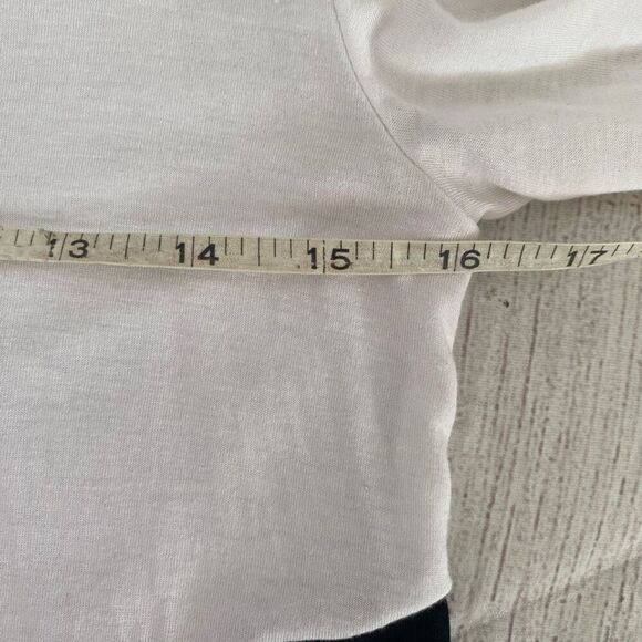 BCBGMaxazria women XXS colorblock Longsleeve scoopneck asymmetrical top - Picture 11 of 12